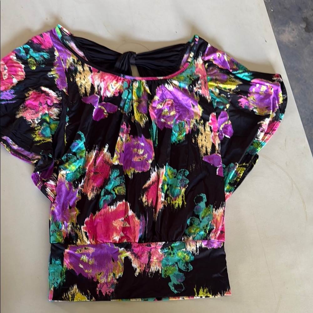 Floral Multicolor watercolor Women's Top